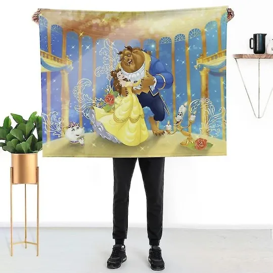Discover Disney Beauty And The Beast Baby Girl Boy Gifts Disneyland Fleece Blanket