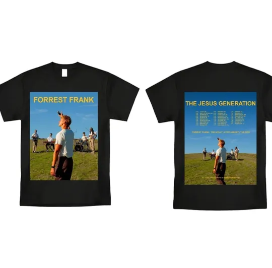 Forrest Frank The Jesus Generation Tour 2026 T-Shirt Christian Music Fan Tee