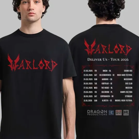 Discover Warlord Deliver Us Europe 2026 Tour T-Shirt