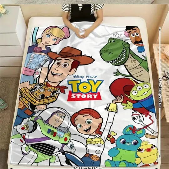 Custom Name Toy Story Fleece Blanket