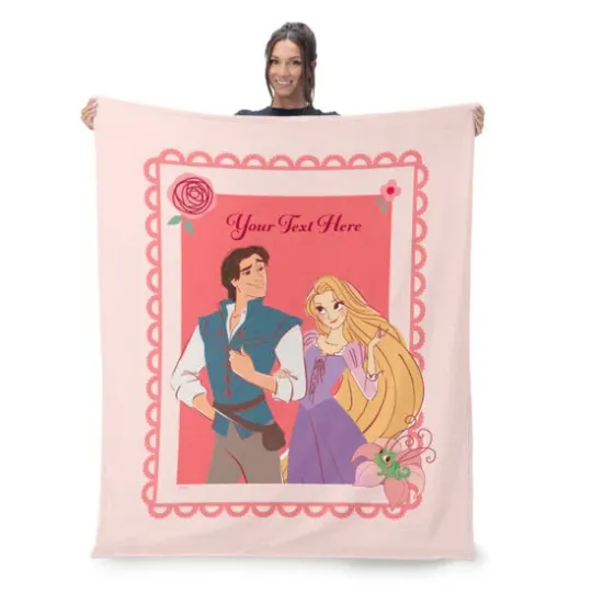 Discover Disney Princess Tangled Love True Personalized Christmas Fleece Blanket