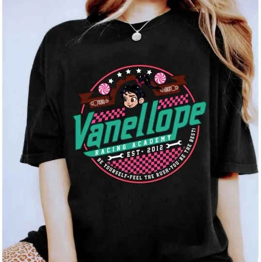 Discover Disney Wreck-It Ralph T-Shirt 2 Vanellope Racing Black T-shirt 2025