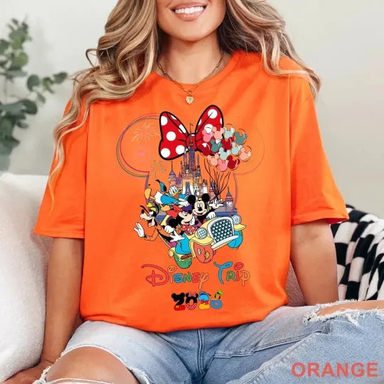 Discover NEW T-Shirt 2026 Disney Family Shirt 2026 Mickey and Friends Matching Family Tee