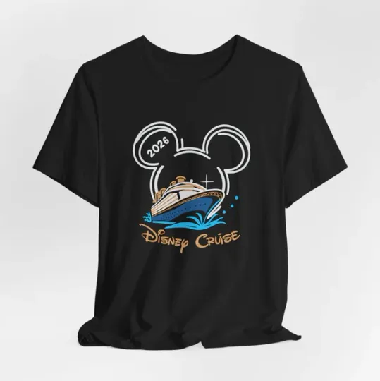 Discover Disney Cruise 2026 TShirt Mickey Ears Ship Graphic Family Vacation Tee For Adult
