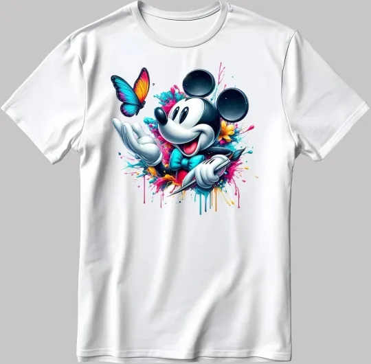 Discover Disney Mickey Mouse  The Artist T-Shirt Gift Unisex Shirt