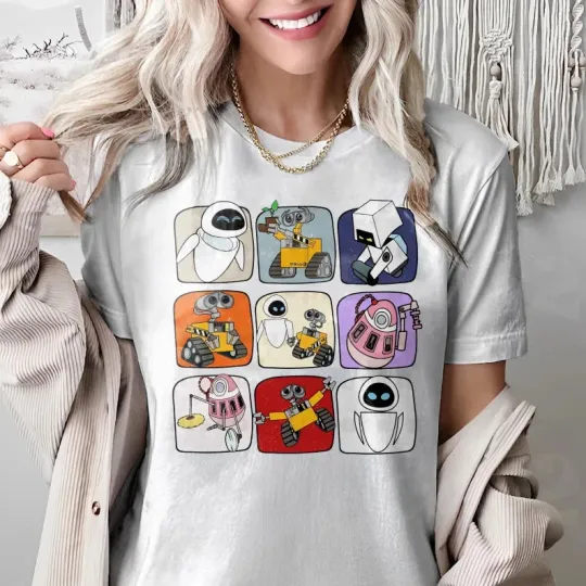 Discover Disney Wall E And Eve 2 T-shirt