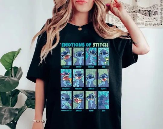 Discover Disney Lilol Stitch  Stitch Disney Lilo Emotions T-shirt