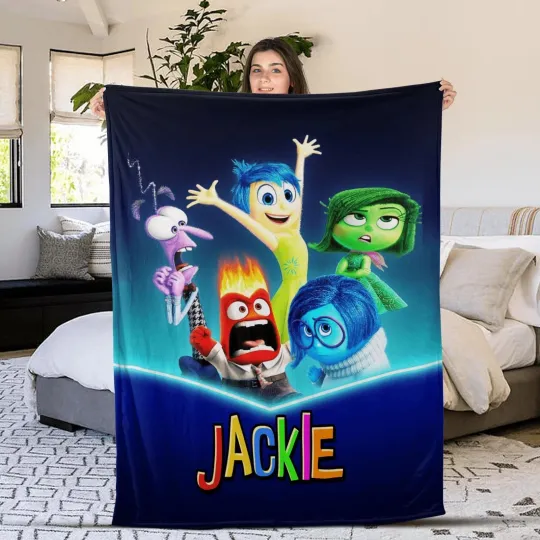 Discover Disney Inside Out Personalized Fleece Blanket