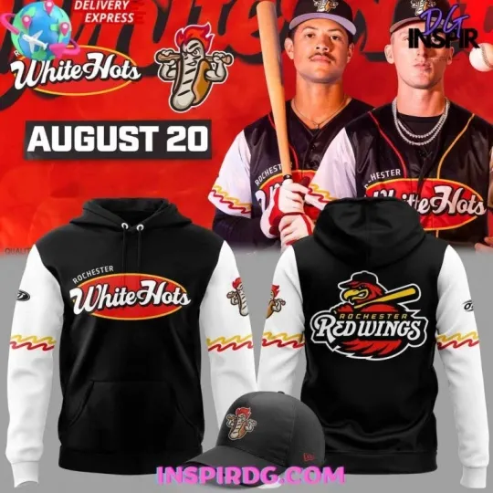 Discover Rochester Red Wings White Hots AUGUST 20 All Over Print 3D Hoodie