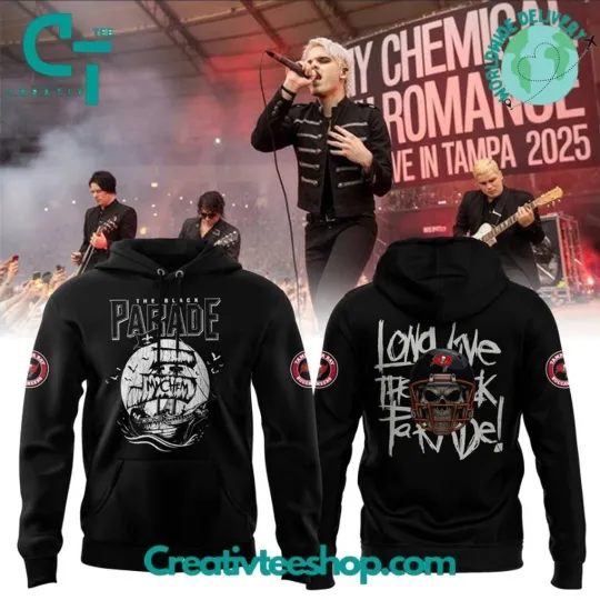 Buccaneers x My Chemical Romance Tour 2025 Two Sided Hoodie Full Sizes