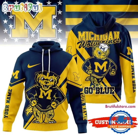 Discover Michigan Wolverines Go Blue 3D All Over Printed Hoodie