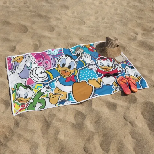 Discover Disney Donald Duck Family Rectangular Beach Towel
