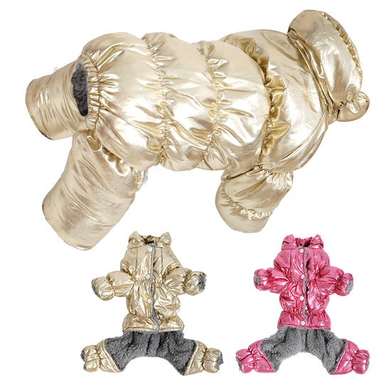 Discover Warm Dog Clothes For Winter Warm Fleece Pet Jumpsuit Waterproof Outdoor Thicken Pets Coat For Small Medium Dogs Cats Dachshund