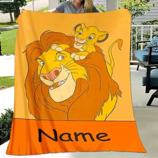 Personalized The Lion King Simba And Mufasa Remember Who You Are Fleece Blanket