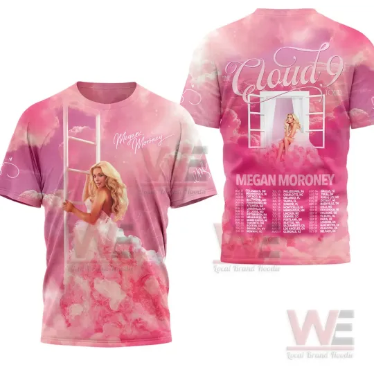 Discover Megan Moroney the cloud 9 Tour 3D SHIRT All sizes S to 6XL 1F2503