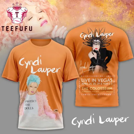 Discover HOT NEW Cyndi Lauper album 3D shirt All sizes S to 6XL 1F2558