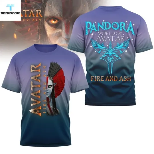 Discover Avatar 3 Fire And Ash Shirt Pandora World Of Avatar Fan Apparel Graphic 3D Tee