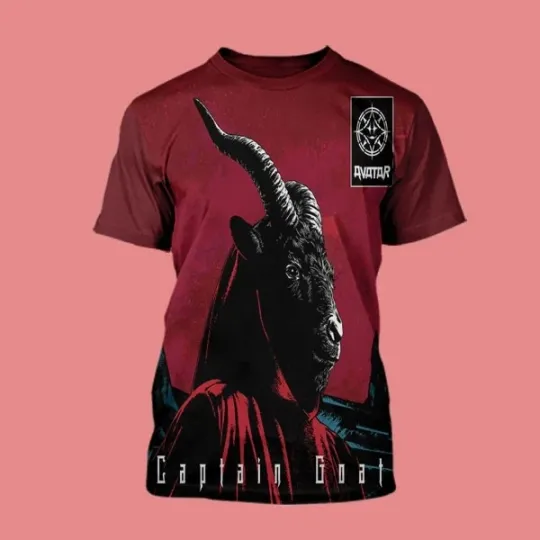 Discover Avatar Band Captain Goat Song 3D T Shirt Full Size S-5XL