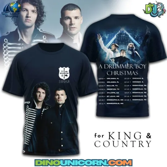 Discover For King & Country T-shirt for Faith-Fueled Music Fans