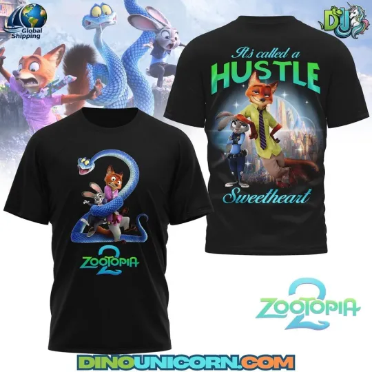 Discover Zootopia 2 T-Shirt – Colorful Disney Cartoon Edition