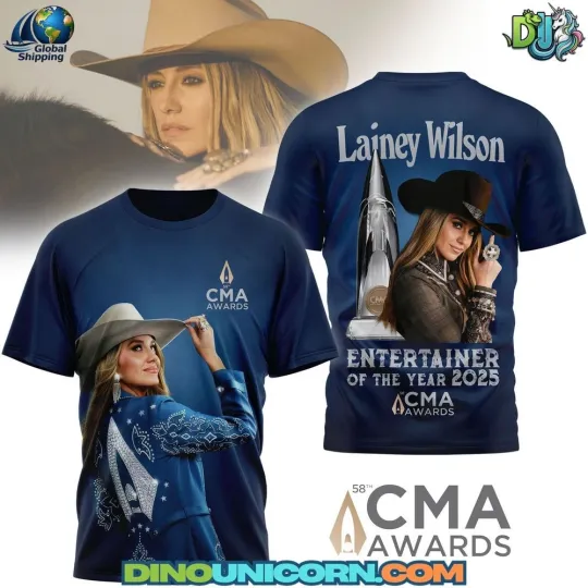 Discover Lainey Wilson 2025 CMA Awards T-shirt