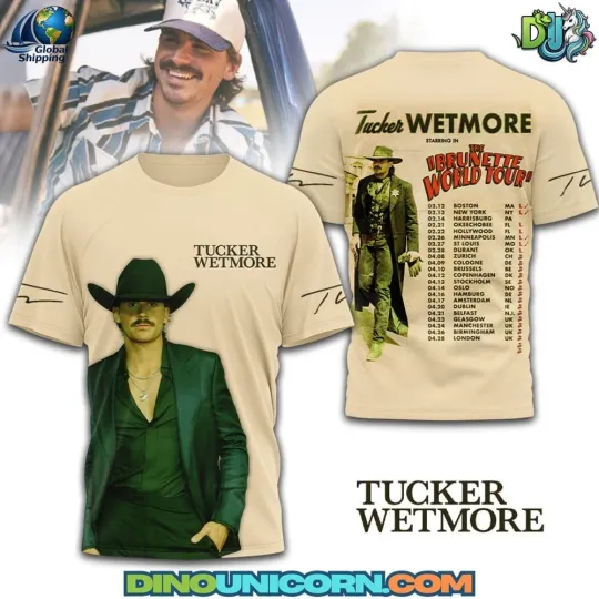 Discover Tucker Wetmore T-shirt for Modern Country Style Fans