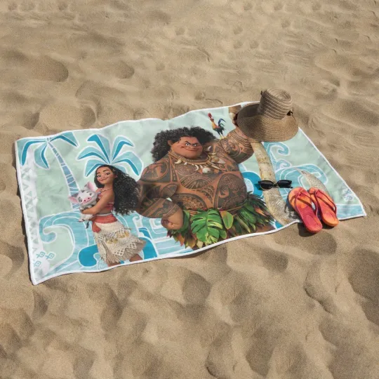 Discover Disney Princess Moana Rectangular Beach Towel