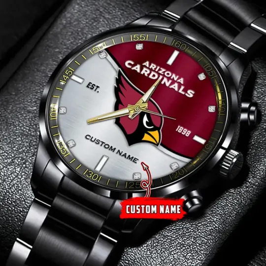 Discover Arizonna Team Cardinals Football Stainless Steel Watch