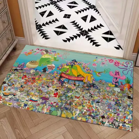 Discover SpongeBob Bikini Bottom Doormat Rug
