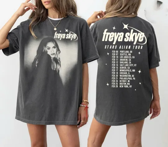 Discover Freya Skye Stars Align Tour 2026 T-Shirt or  Hoodie