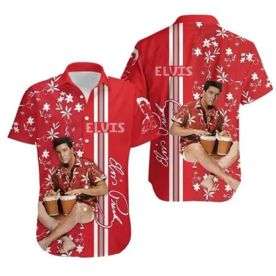 Elvis Presley Hawaiian Shirt, Elvis Presley Music Aloha Hawaiian Shirt