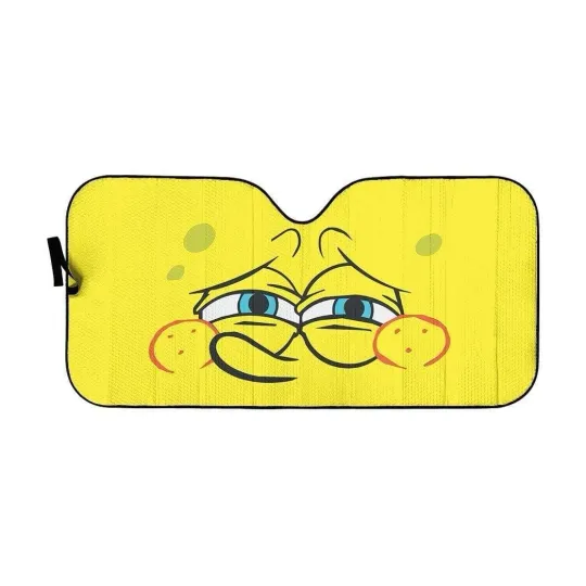 Discover SpongeBob SquarePants Nervous Driving Car Sun Shade Car Sun Shade Windshield