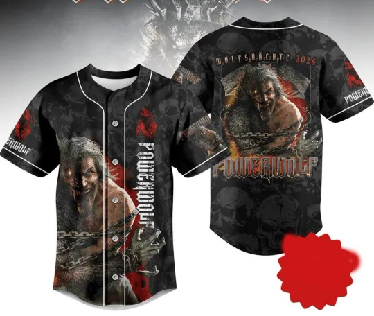 Powerwolf Venom of Venus Personalized Baseball Jersey