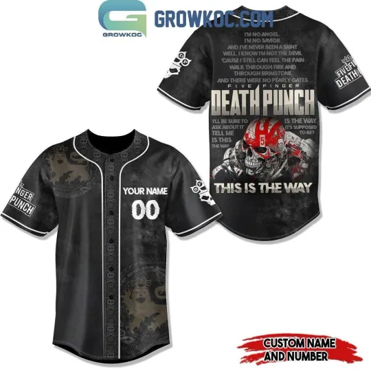 Five Finger Death Punch I’m No Angel I’m No Savior Personalized Baseball Jersey