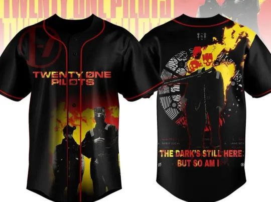 Discover Pilotss band The Dark’s Still Here But So Am I Baseball Jersey