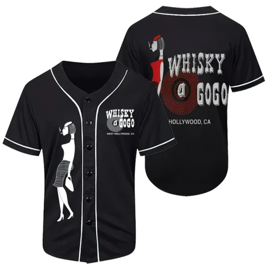 Discover NEW Whisky a Go Go Baseball Jersey 3D Size S-5XL