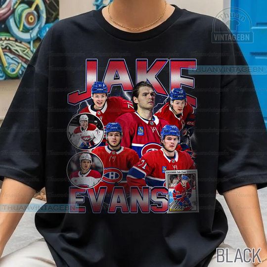 Discover Vintage Jake Evans shirt, Jake Evans Tee, Comfort colors Jake Evans Tee, Bootleg Rap tee, Montreal Youth Hockey Tee