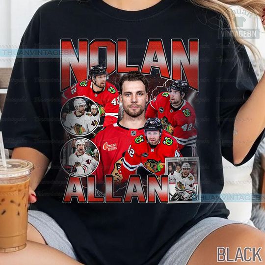 Discover Vintage Nolan Allan shirt, Nolan Allan Tee, Comfort colors Nolan Allan Tee, Bootleg Rap tee, Chicago Youth Hockey Tee