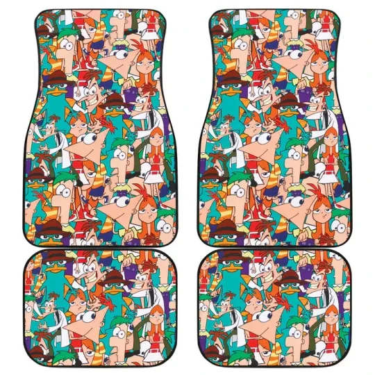Discover Phineas & Ferb Car Floor Mats Custom For Fans Car Accessories