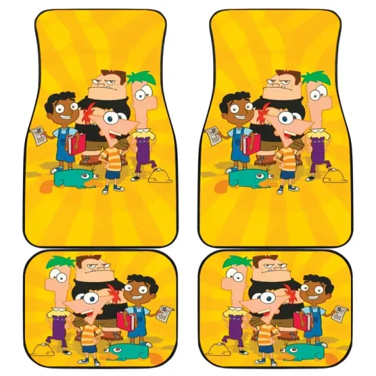Discover Phineas & Ferb Car Floor Mats Custom For Fans Car Accessories