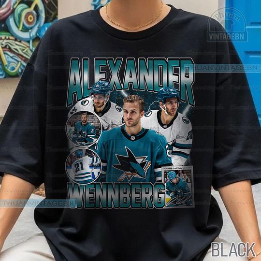Vintage Alexander Wennberg shirt, Alexander Wennberg Tee, Alexander Wennberg Tee, Bootleg Rap tee, San Jose Youth Hockey Tee