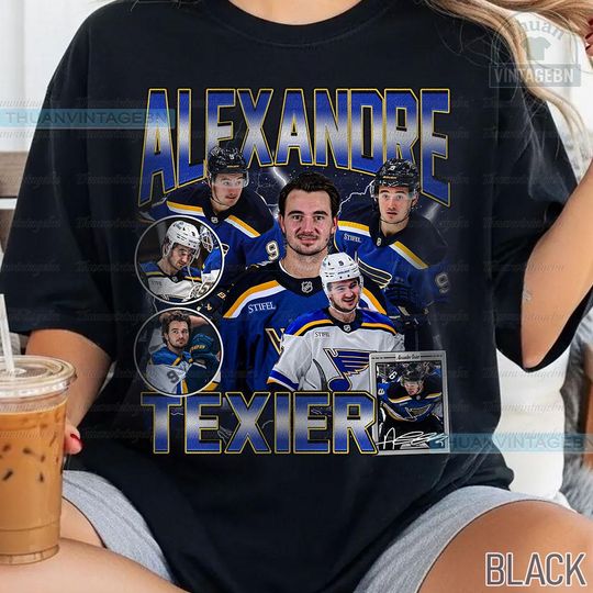 Discover Vintage Alexandre Texier shirt, Alexandre Texier Tee, Comfort colors Alexandre Texier Tee, Bootleg Rap tee, St. Louis Youth Hockey Tee