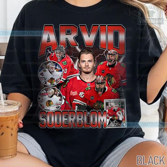 Discover Vintage Arvid Soderblom shirt, Arvid Soderblom Tee, Comfort colors Arvid Soderblom Tee, Bootleg Rap tee, Chicago Youth Hockey Tee
