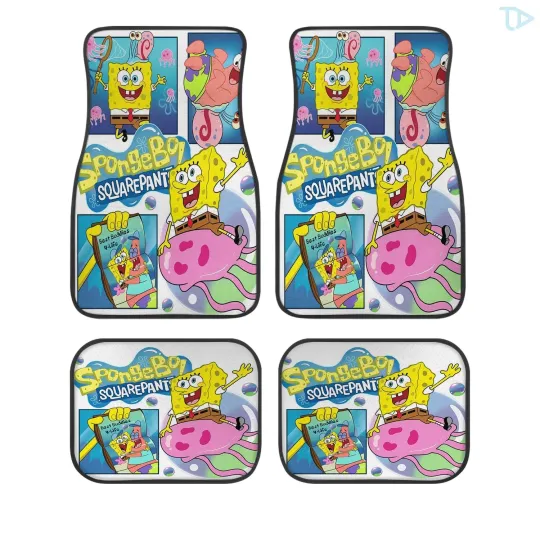 SpongeBob Car Floor Mats Set