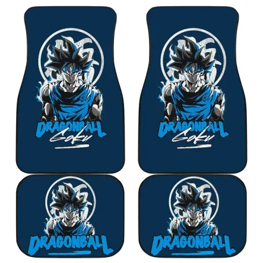 Dragon Ball Z Car Floor Mats Goku Blue Car Mats For Fans Car Accessories