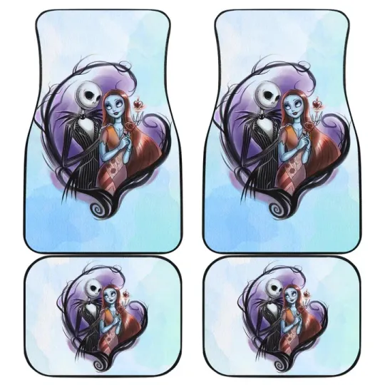 Discover Nightmare Before Christmas Car Floor Mats | Pretty Jack And Sally Valentine