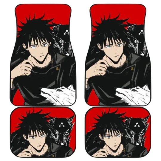 Discover Megumi Fushiguro Car Floor Mats Jujutsu Satoru Anime For Fans Car Accessories