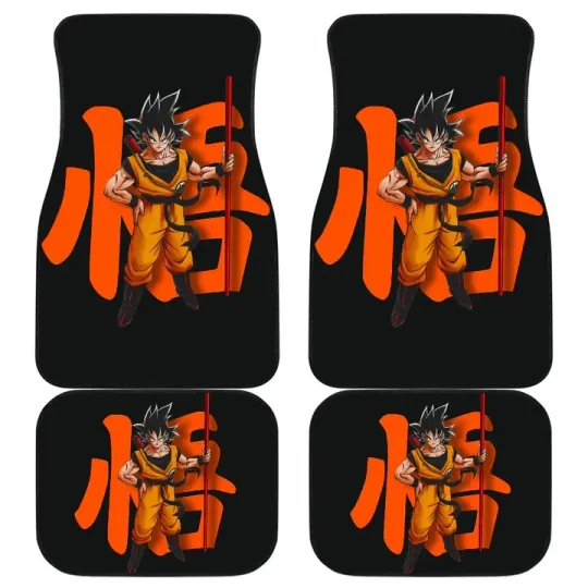 Goku Dragon Ball Z Car Floor Mats Goku Anime Style Car For Fans Car Accessories