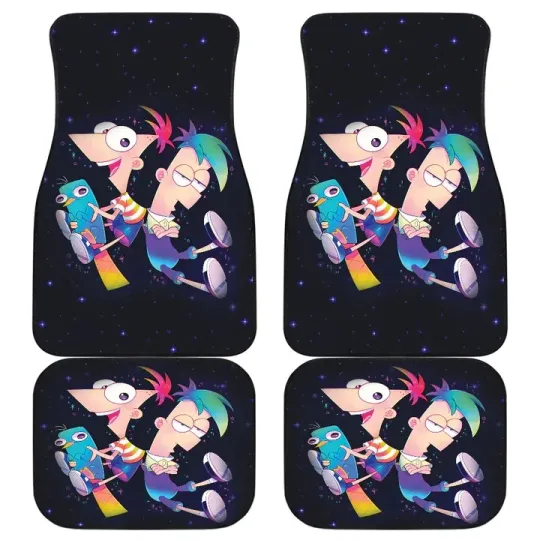 Discover Phineas & Ferb Car Floor Mats Custom For Fans  For Fans Car Accessories