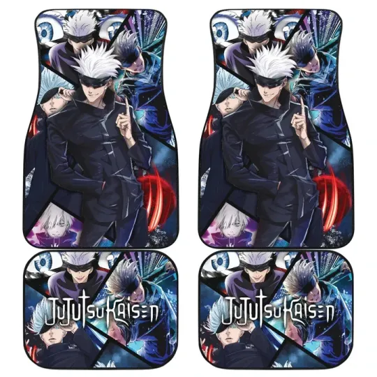 Discover Satoru Gojo Car Floor Mats Jujutsu Satoru Custom For Fans Car Accessories